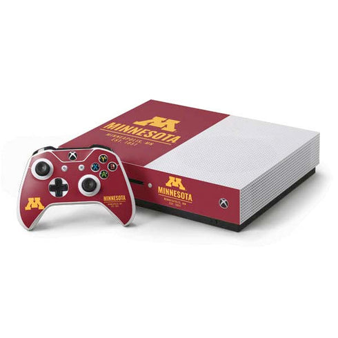 University of Minnesota Minneapolis MN Est 1851 Xbox One S Console and Controller Bundle Skin