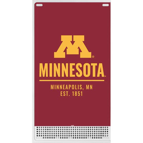 University of Minnesota Minneapolis MN Est 1851 Xbox Series S Bundle Skin