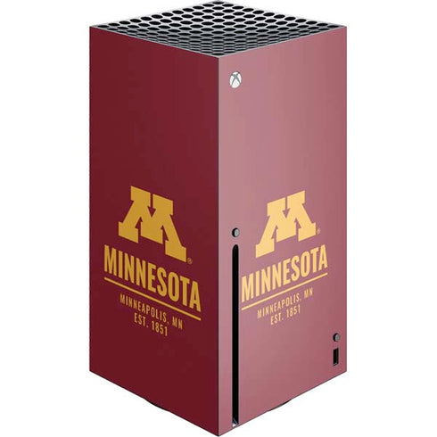 University of Minnesota Minneapolis MN Est 1851 Xbox Series X Console Skin