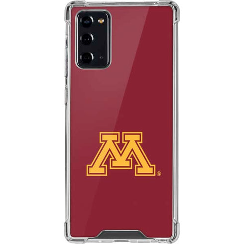 University of Minnesota M Logo Galaxy Note20 5G Clear Case