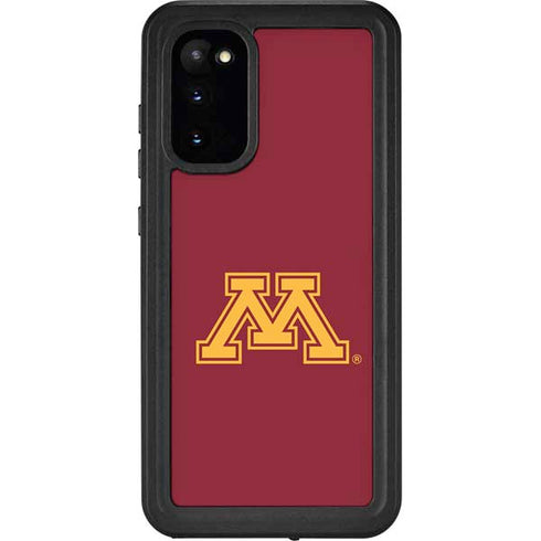 University of Minnesota M Logo Galaxy S20 Waterproof Case