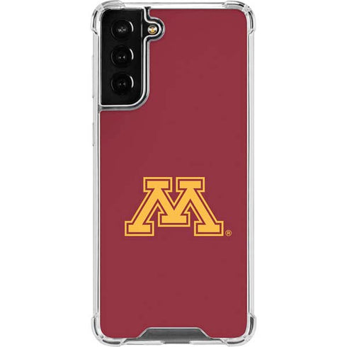 University of Minnesota M Logo Galaxy S21 FE Clear Case