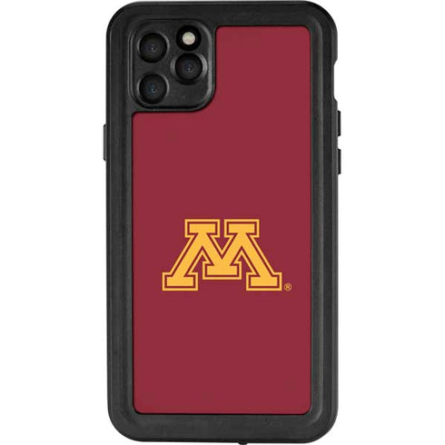 University of Minnesota M Logo iPhone 11 Pro Max Waterproof Case