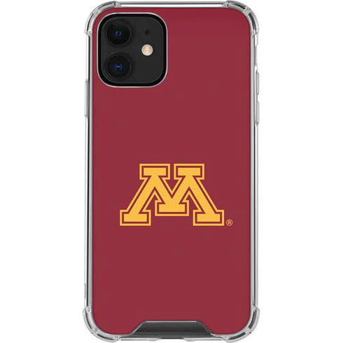 University of Minnesota M Logo iPhone 12 Clear Case