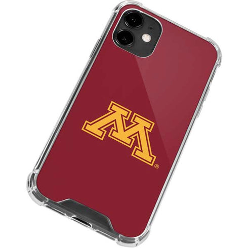 University of Minnesota M Logo iPhone 12 Clear Case