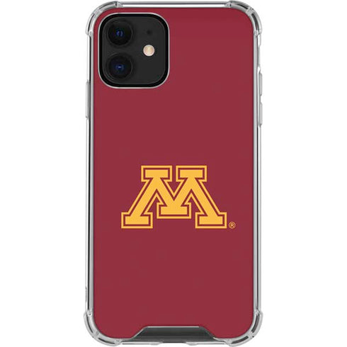 University of Minnesota M Logo iPhone 12 Mini Clear Case