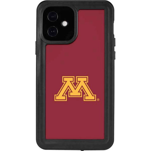 University of Minnesota M Logo iPhone 12 Waterproof Case