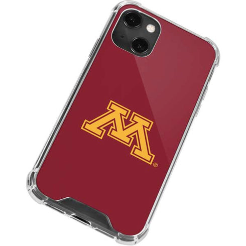 University of Minnesota M Logo iPhone 14 Plus Clear Case