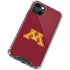 University of Minnesota M Logo iPhone 14 Plus Clear Case