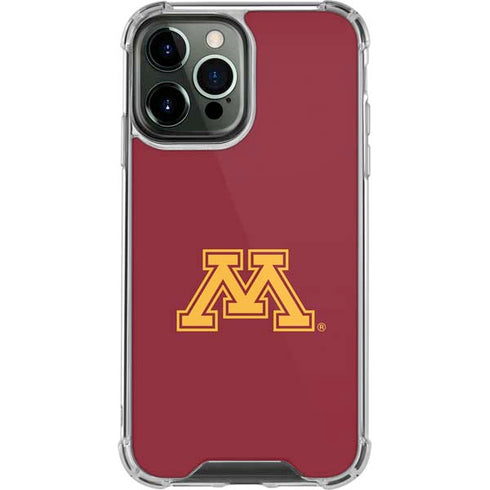 University of Minnesota M Logo iPhone 14 Pro Max Clear Case