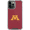 University of Minnesota M Logo iPhone 14 Pro Max Clear Case