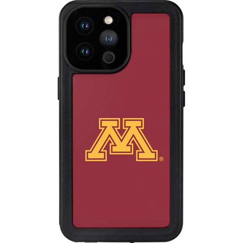 University of Minnesota M Logo iPhone 14 Pro Max Waterproof Case