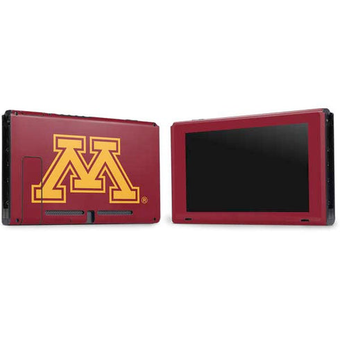 University of Minnesota M Logo Nintendo Switch Bundle Skin
