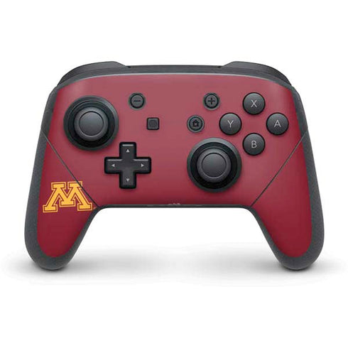 University of Minnesota M Logo Nintendo Switch Pro Controller Skin