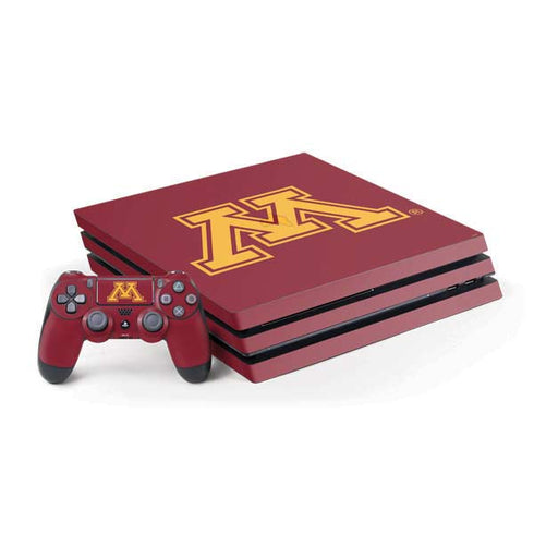 University of Minnesota M Logo PS4 Pro Bundle Skin
