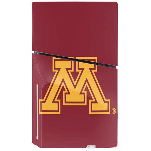 University of Minnesota M Logo PS5 Slim Disk Bundle Skin