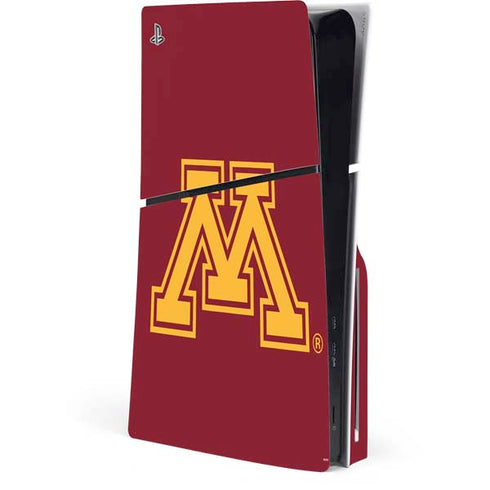 University of Minnesota M Logo PS5 Slim Disk Console Skin