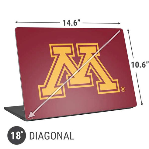 University of Minnesota M Logo Universal Laptop 18in (14.6 x 10.6in) Skin