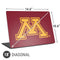 University of Minnesota M Logo Universal Laptop 18in (14.6 x 10.6in) Skin