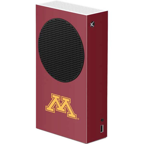University of Minnesota M Logo Xbox Series S Console Skin