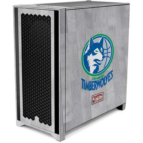 NBA Minnesota Timberwolves Hardwood Classics Corsair 4000D Tempered Glass Mid-Tower ATX Case Skin