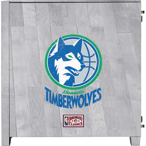 NBA Minnesota Timberwolves Hardwood Classics Corsair 4000D Tempered Glass Mid-Tower ATX Case Skin
