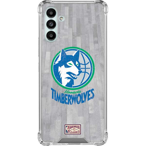 NBA Minnesota Timberwolves Hardwood Classics Galaxy A13 5G Clear Case