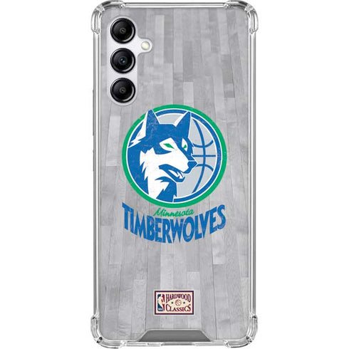 NBA Minnesota Timberwolves Hardwood Classics Galaxy A15 5G Clear Case