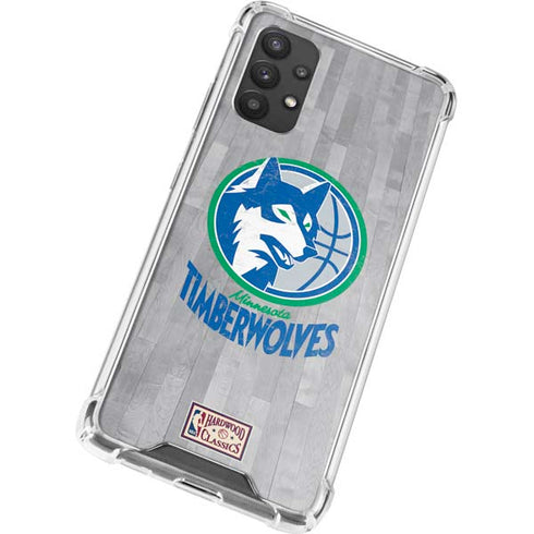 NBA Minnesota Timberwolves Hardwood Classics Galaxy A32 5G Clear Case
