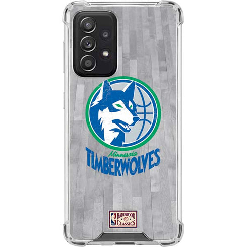 NBA Minnesota Timberwolves Hardwood Classics Galaxy A52 5G Clear Case