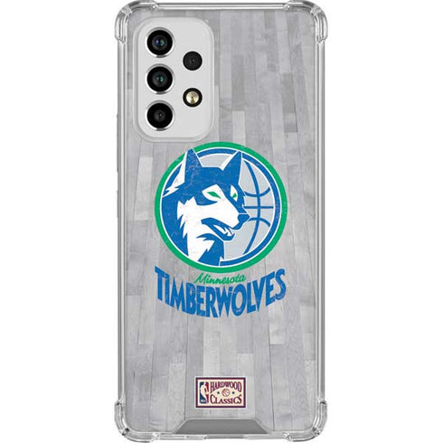 NBA Minnesota Timberwolves Hardwood Classics Galaxy A53 5G Clear Case