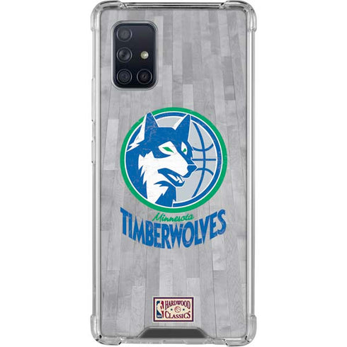 NBA Minnesota Timberwolves Hardwood Classics Galaxy A71 5G Clear Case