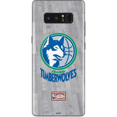 NBA Minnesota Timberwolves Hardwood Classics Galaxy Note 8 Skin