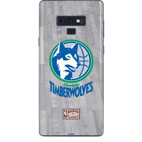 NBA Minnesota Timberwolves Hardwood Classics Galaxy Note 9 Skin