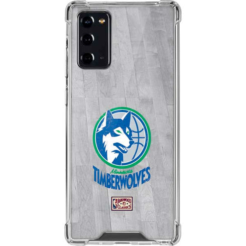 NBA Minnesota Timberwolves Hardwood Classics Galaxy Note20 5G Clear Case