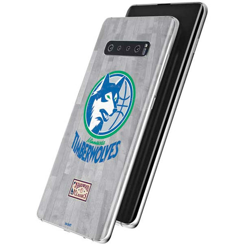 NBA Minnesota Timberwolves Hardwood Classics Galaxy S10 Plus Skin