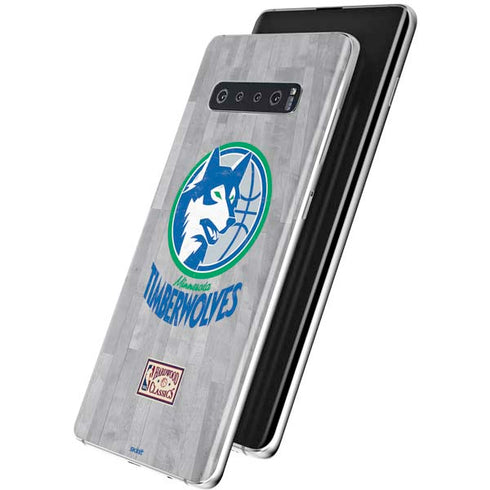 NBA Minnesota Timberwolves Hardwood Classics Galaxy S10 Skin