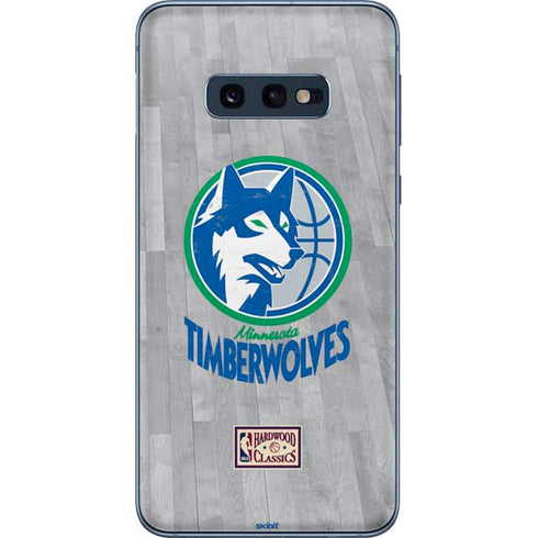 NBA Minnesota Timberwolves Hardwood Classics Galaxy S10e Skin