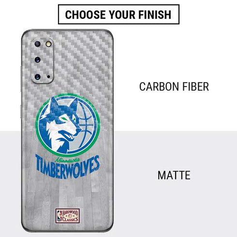 NBA Minnesota Timberwolves Hardwood Classics Galaxy S20 Skin