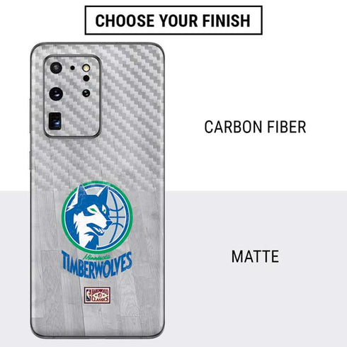 NBA Minnesota Timberwolves Hardwood Classics Galaxy S20 Ultra 5G Skin