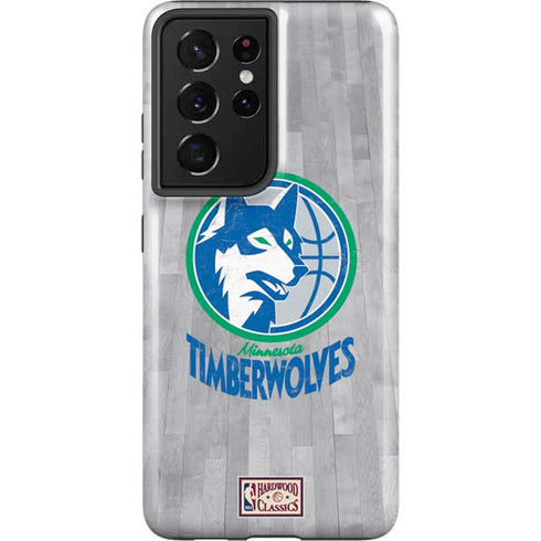NBA Minnesota Timberwolves Hardwood Classics Galaxy S21 Ultra 5G Pro Case