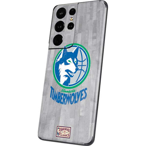 NBA Minnesota Timberwolves Hardwood Classics Galaxy S21 Ultra 5G Skin