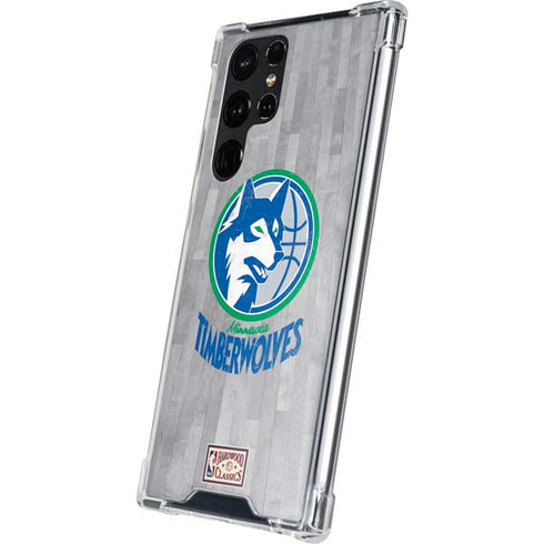 NBA Minnesota Timberwolves Hardwood Classics Galaxy S22 Ultra Clear Case