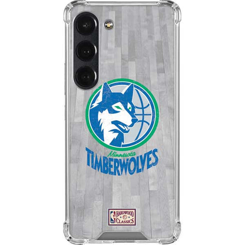 NBA Minnesota Timberwolves Hardwood Classics Galaxy S23 Clear Case