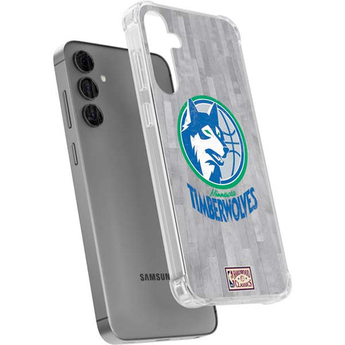 NBA Minnesota Timberwolves Hardwood Classics Galaxy S24 Plus Clear Case