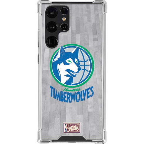 NBA Minnesota Timberwolves Hardwood Classics Galaxy S24 Ultra Clear Case
