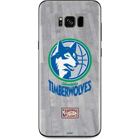 NBA Minnesota Timberwolves Hardwood Classics Galaxy S8 Skin