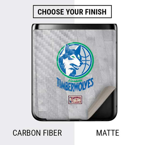 NBA Minnesota Timberwolves Hardwood Classics Galaxy Z Flip Skin