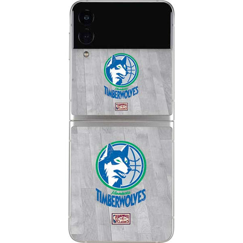 NBA Minnesota Timberwolves Hardwood Classics Galaxy Z Flip3 5G Skin