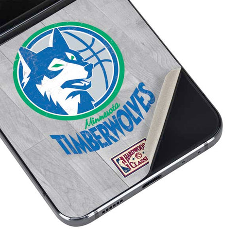 NBA Minnesota Timberwolves Hardwood Classics Galaxy Z Flip5 5G Skin